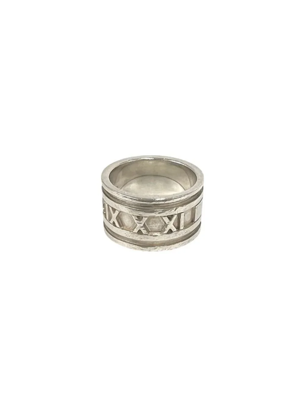Tiffany & Co Vintage Atlas Wide Ring 925 Sterling Silver Accessory
